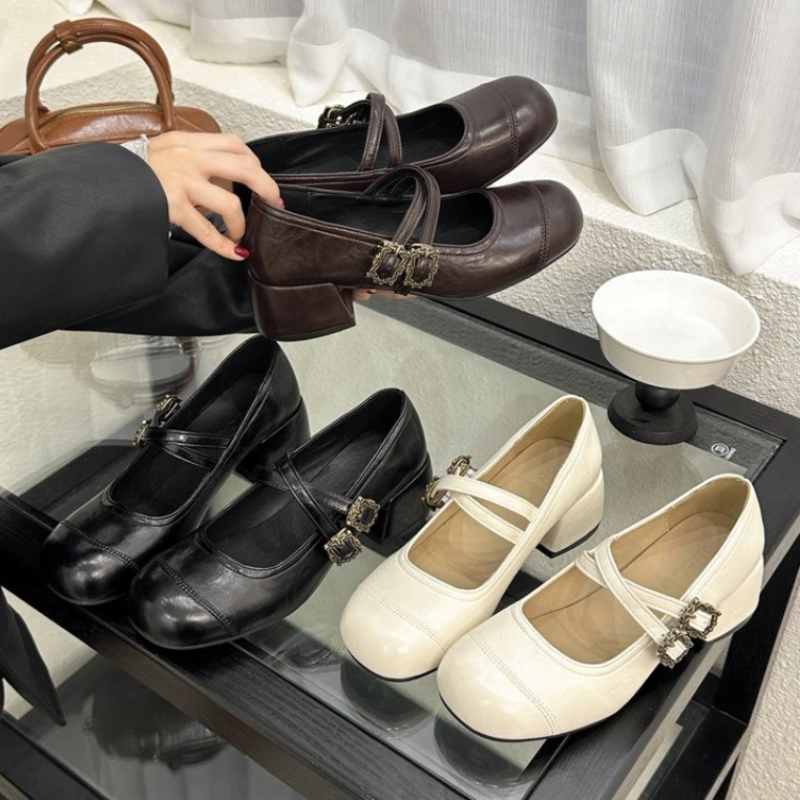 Vintage Style Women Fashion - Vintage Thick Heel Women Mary Jane