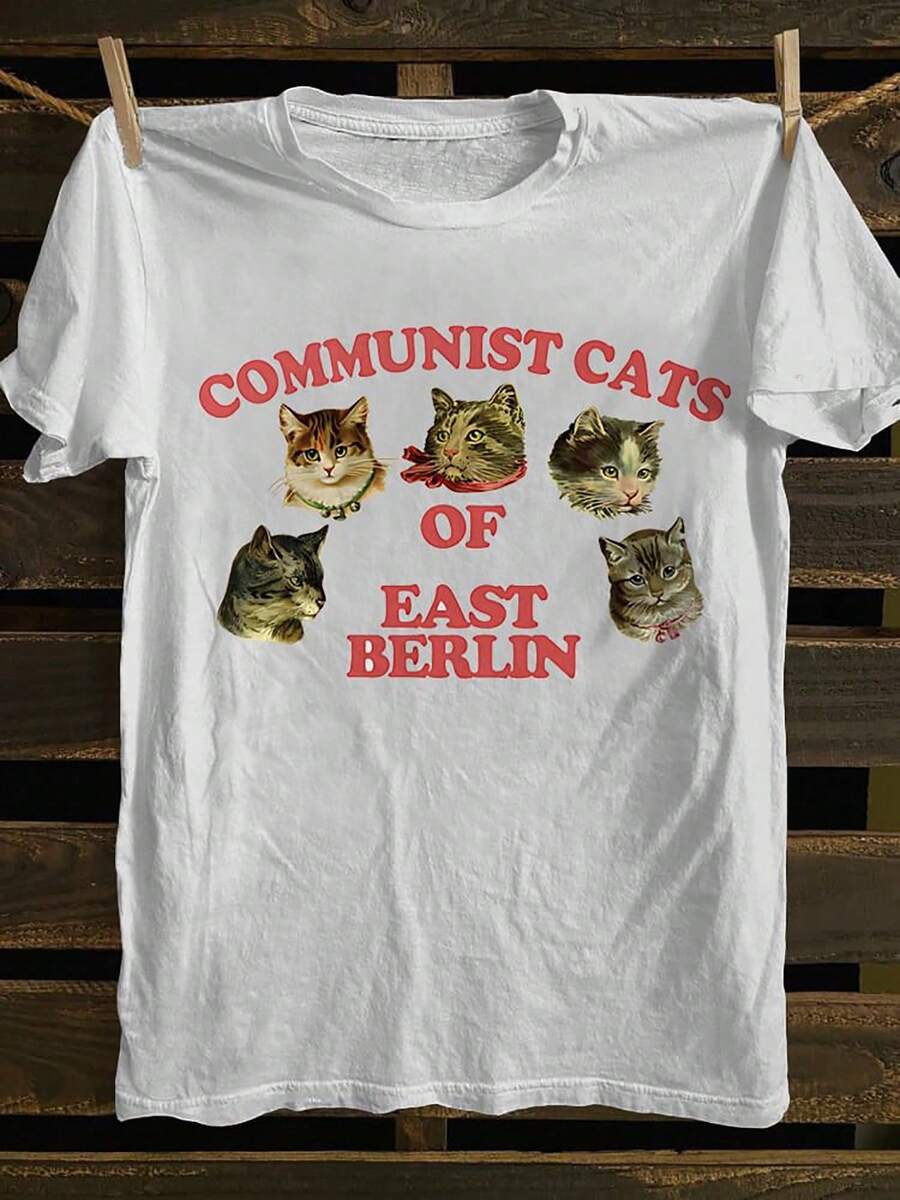Vintage Fashion Berlin - Men Retro Punk Rock Cotton T-Shirt,
