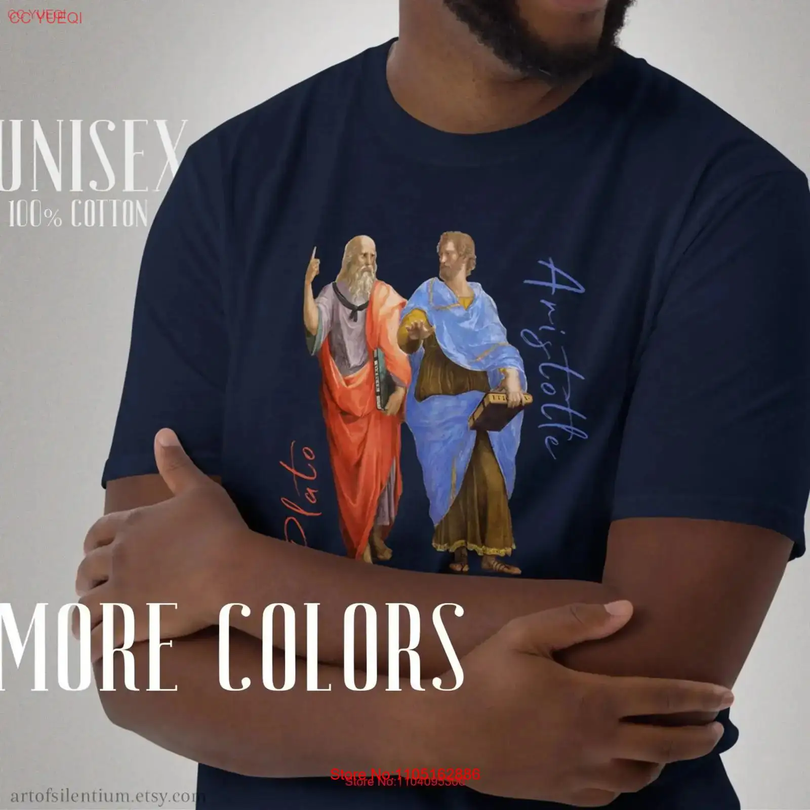 Vintage Fashion History - Aristotle T Shirt Plato Philosophy Raphael