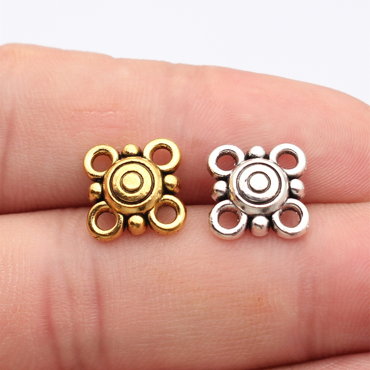 Vintage Fashion Words - WYSIWYG 20pcs 15x15mm Antique Silver Color