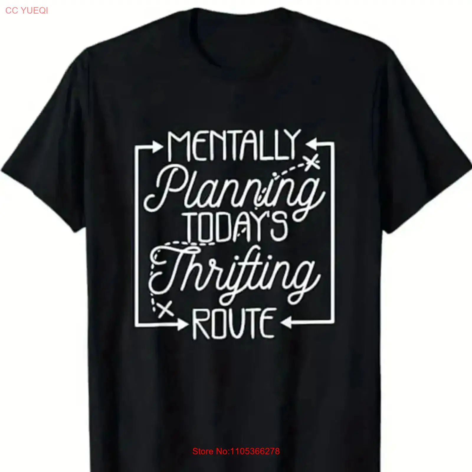 Thrift Vintage Fashion Usa - T Shirt Mentally Planning Today Thrift