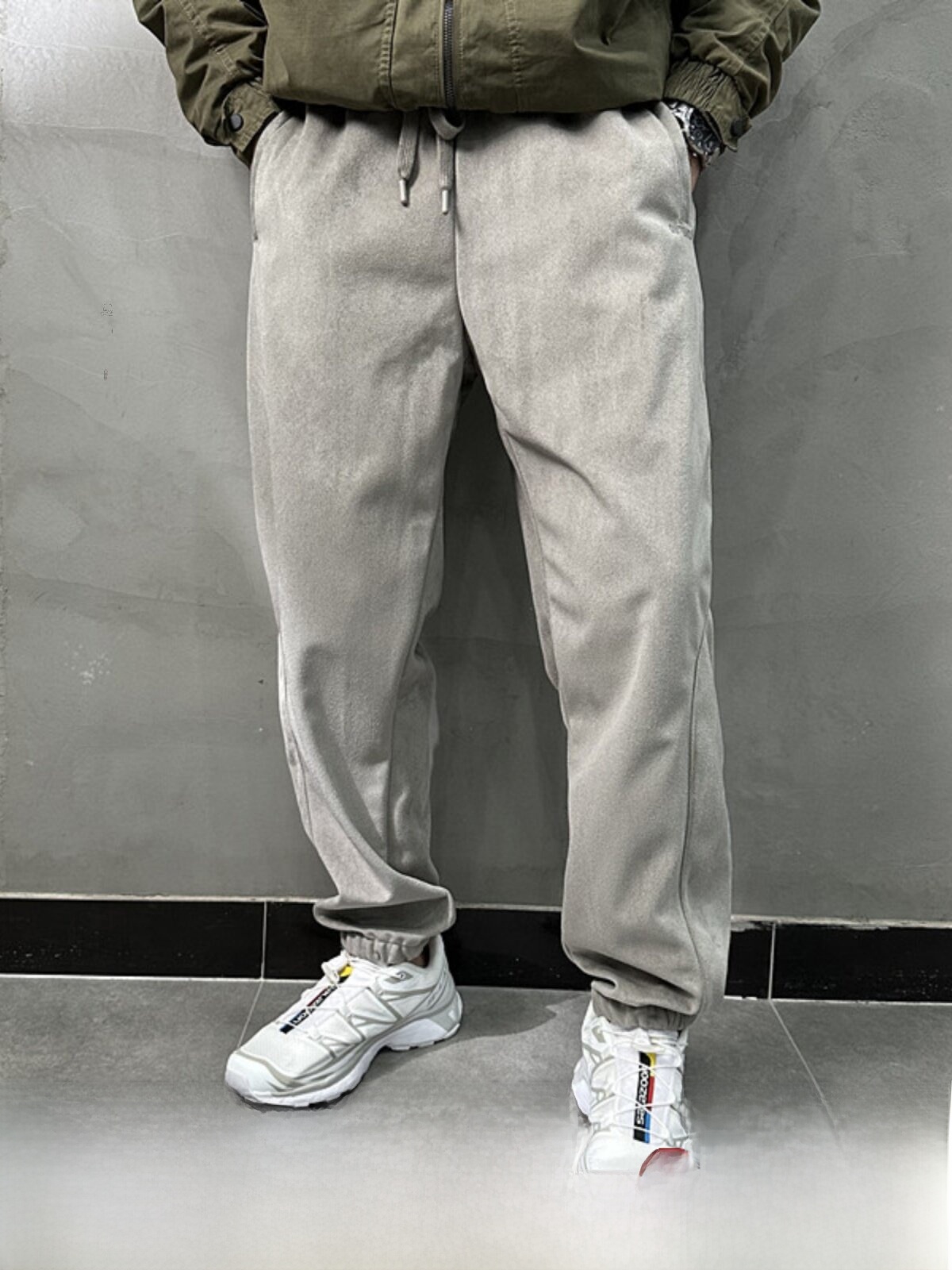 Vintage Urban Fashion - Men's Casual Pants Windproof Fleece Loose