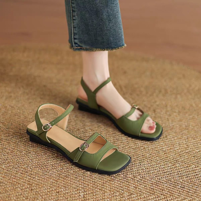 Vintage Fashion Plus Size - 2026French Vintage Fashion Versatile Open Toe