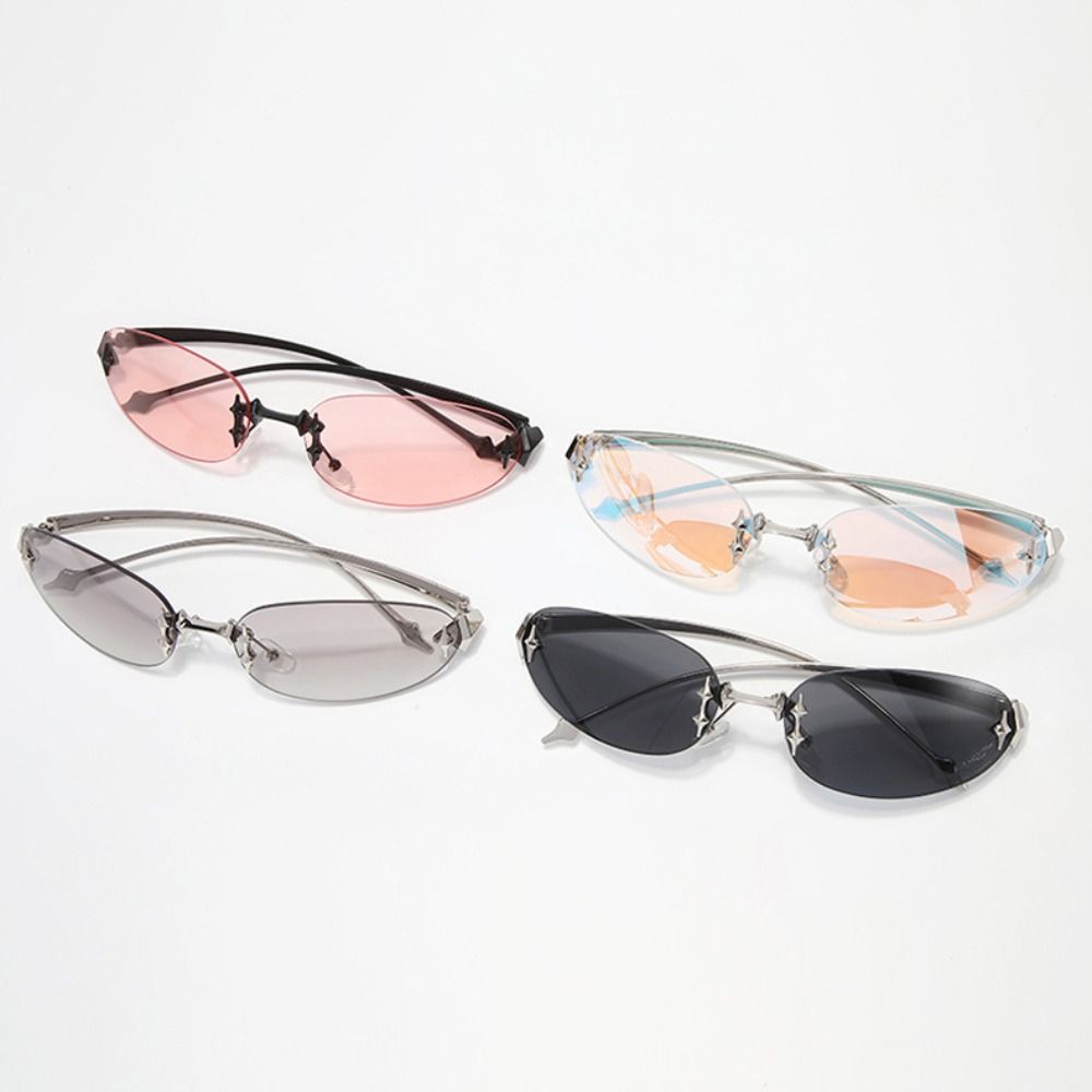 Y2K Style Frameless Sunglasses - Vintage Fashion Style Female 리뷰 및 가격