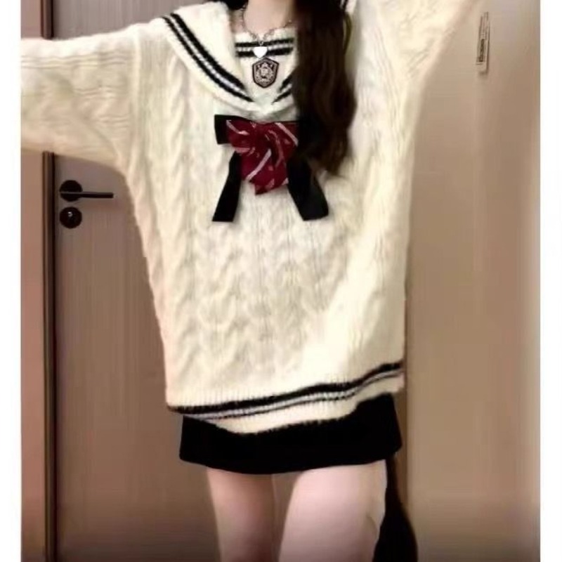 Ezgaga Knitted Sweater Women P - Vintage Fashion Style Female 리뷰 및 가격