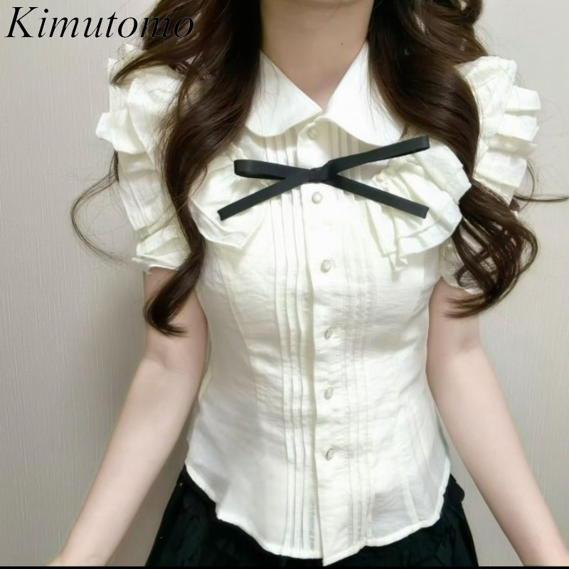 Kimutomo Shirts Women Vintage  - Vintage Fashion Style Female 리뷰 및 가격