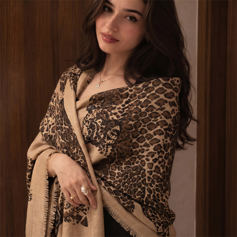 Vintage Leopard Print Hijab an - Vintage Fashion Wear 리뷰 및 가격