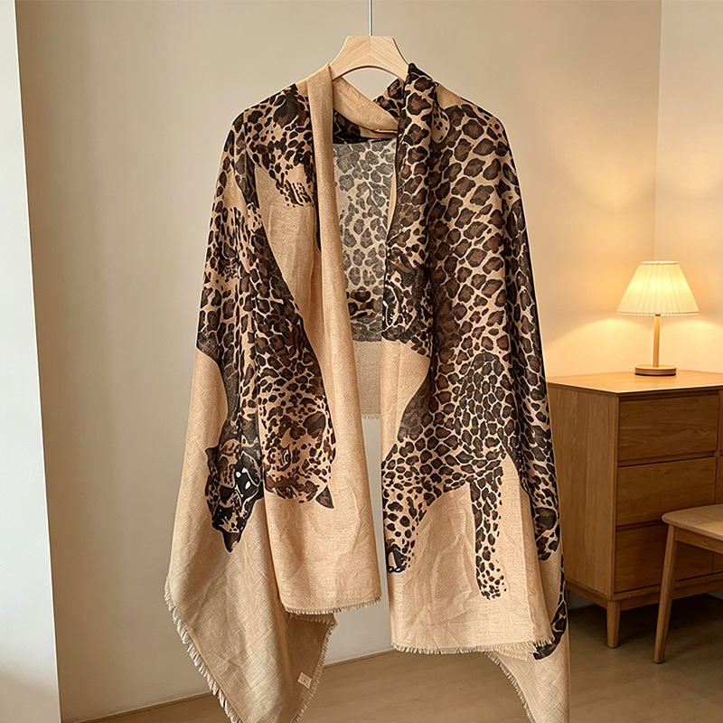 Vintage Leopard Print Hijab an - Vintage Fashion Wear 리뷰 및 가격
