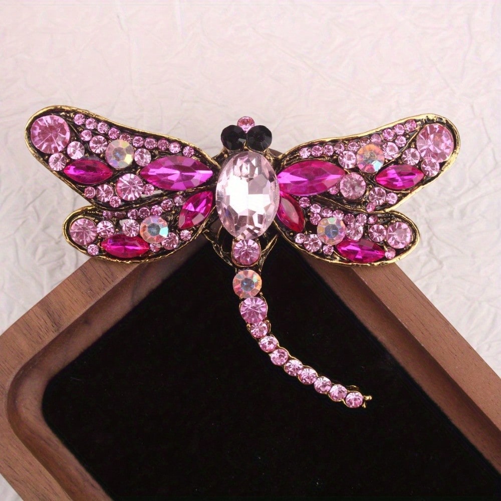 Vintage Gold-Tone Pink Rhinest - Vintage Fashion Retro Outfit 리뷰 및 가격