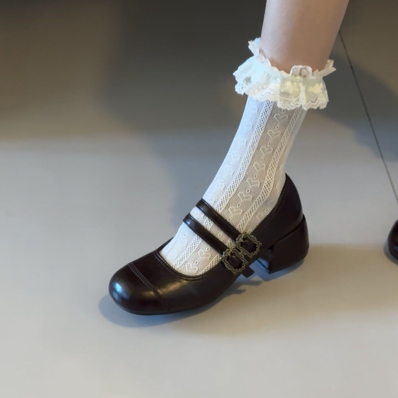 Vintage Thick Heel Women Mary  - Vintage Style Women Fashion 리뷰 및 가격