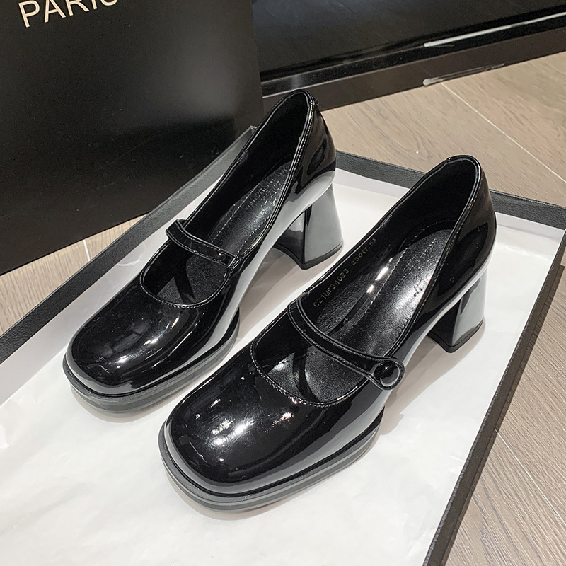 Spring New Patent Leather Brow - Vintage Fashion In 2026 리뷰 및 가격