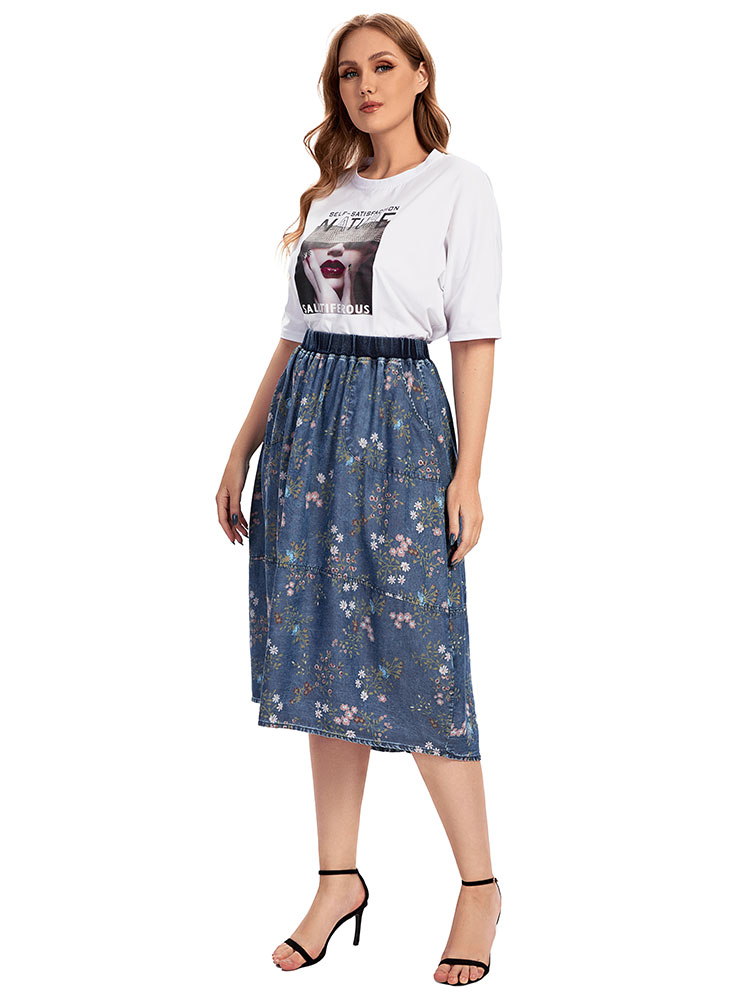 Women's plus Size Casual Denim - Vintage Fashion Plus Size 리뷰 및 가격