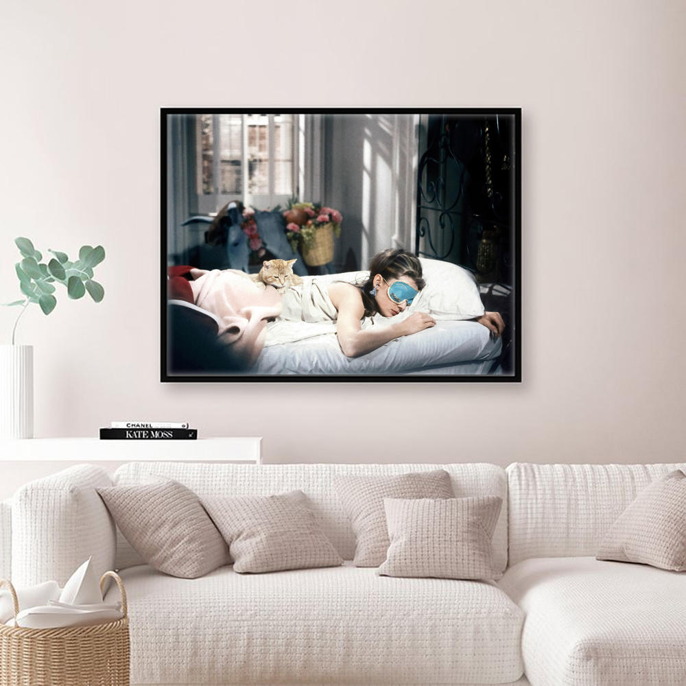 Audrey Hepburn Breakfast Poste - Vintage Fashion Prints For Wall 리뷰 및 가격