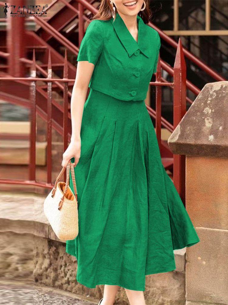 ZANZEA Women Two Piece Sets 20 - Vintage Fashion Outfit 리뷰 및 가격