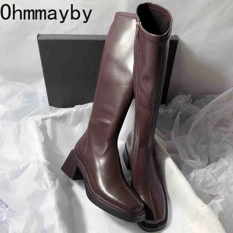 Vintage Thick Heel Women Knee  - Vintage Style Women Fashion 리뷰 및 가격