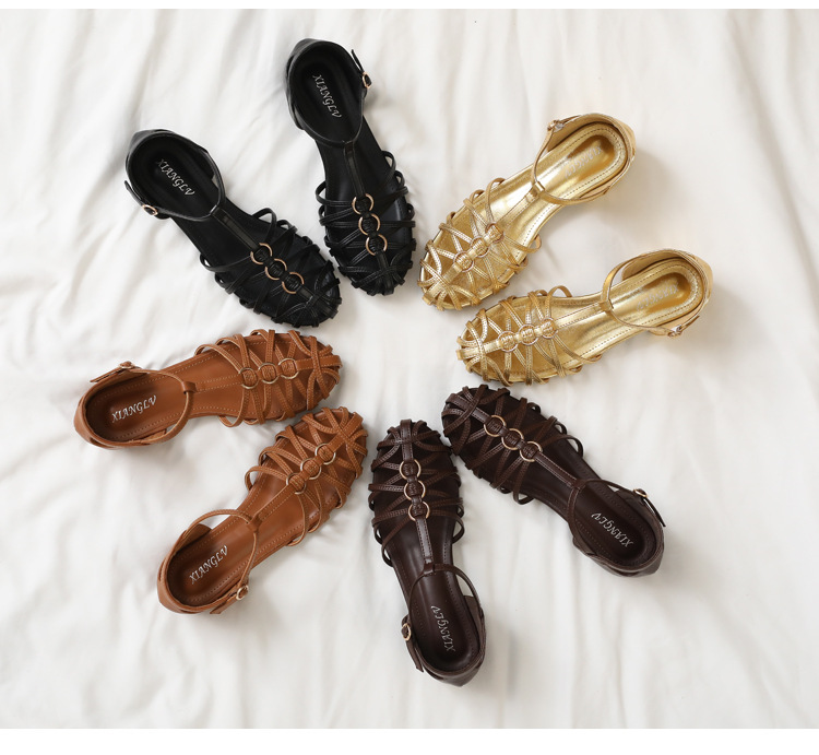 Plus Size Women Roman Sandals  - Vintage Fashion Plus Size 리뷰 및 가격