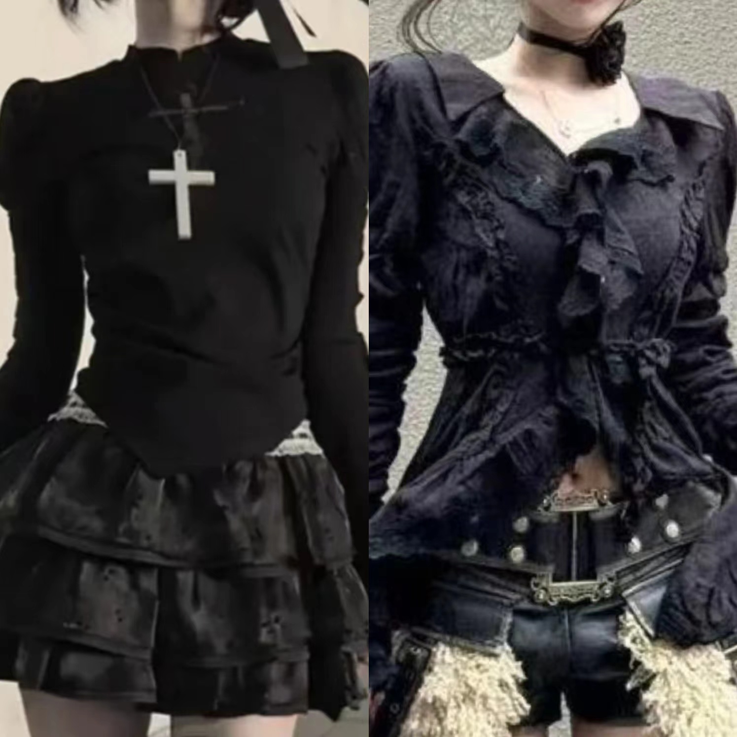 Japanese Vintage Y2k Lolita Sl - Retro Vintage Korean Fashion 리뷰 및 가격