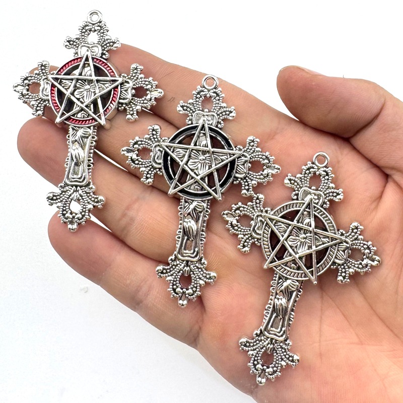 2pcs 30x15mm Gothic Big Cross  - Vintage Fashion Words 리뷰 및 가격