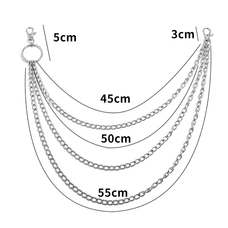 Layer Metal Belt Chain Punk Ho - Vintage Fashion Ai 리뷰 및 가격