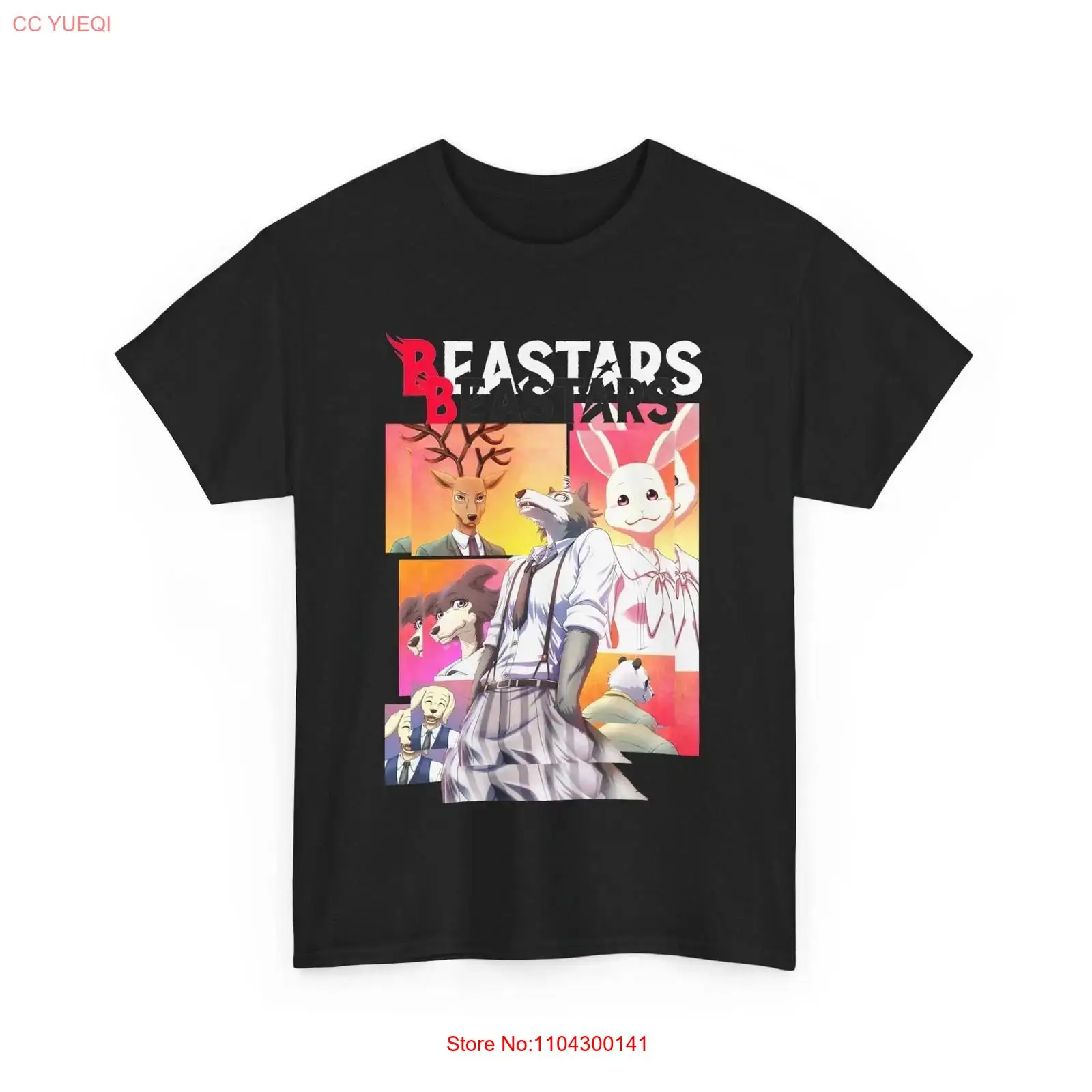 Anime Beastars Legoshi Black T - Vintage Fashion Wear 리뷰 및 가격