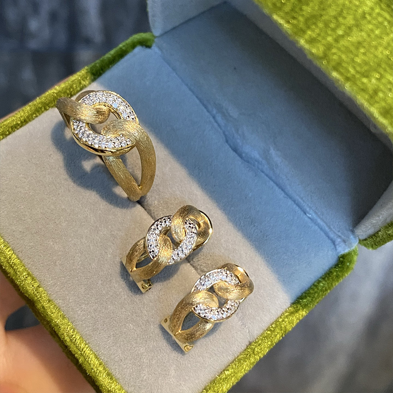 Aazuo 18K Yellow Gold Real Dia - Vintage Fashion Rings For Women 리뷰 및 가격