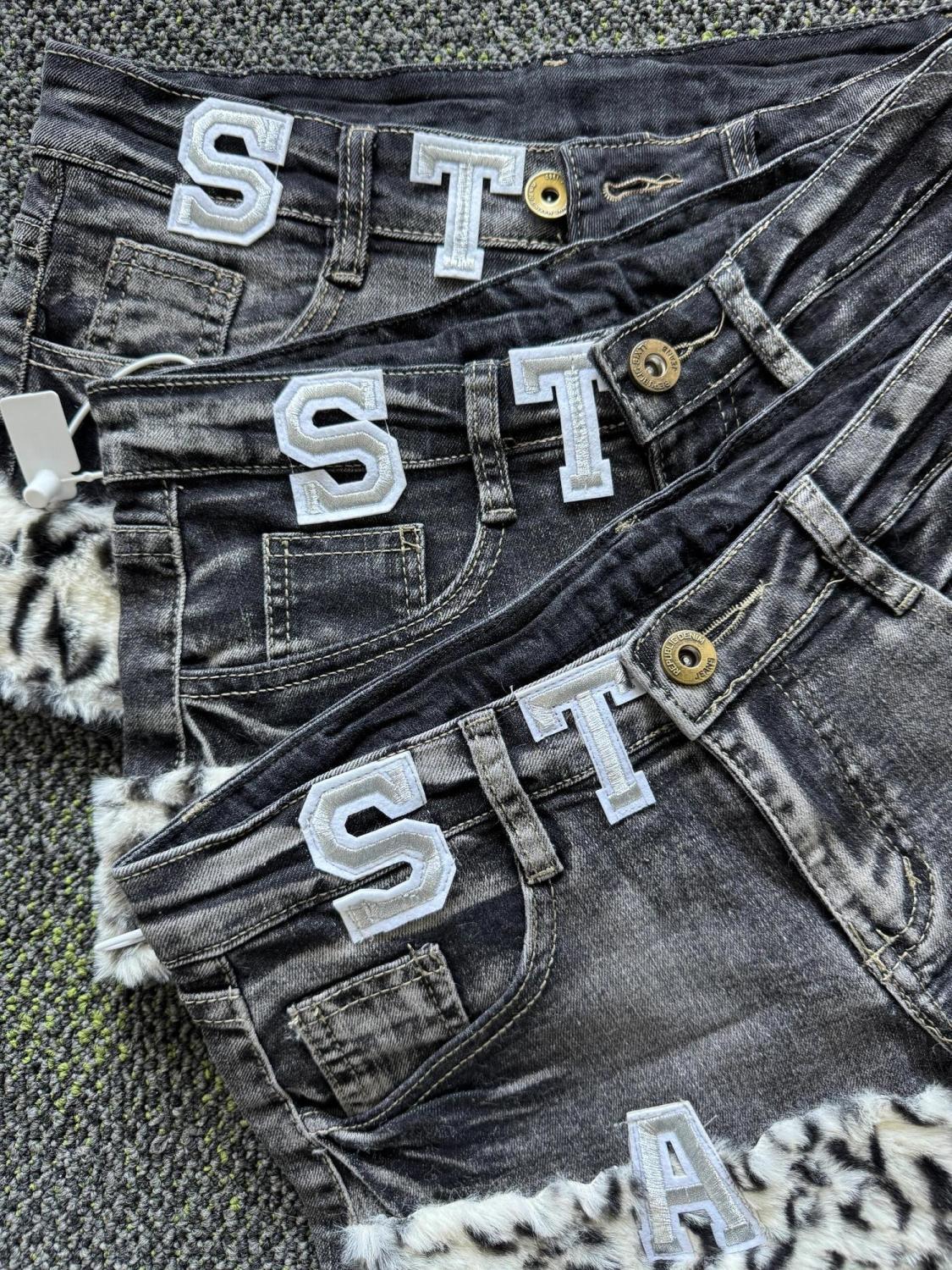 Y2k Embroidered Patch Denim Sh - Vintage Fashion Jeans 리뷰 및 가격