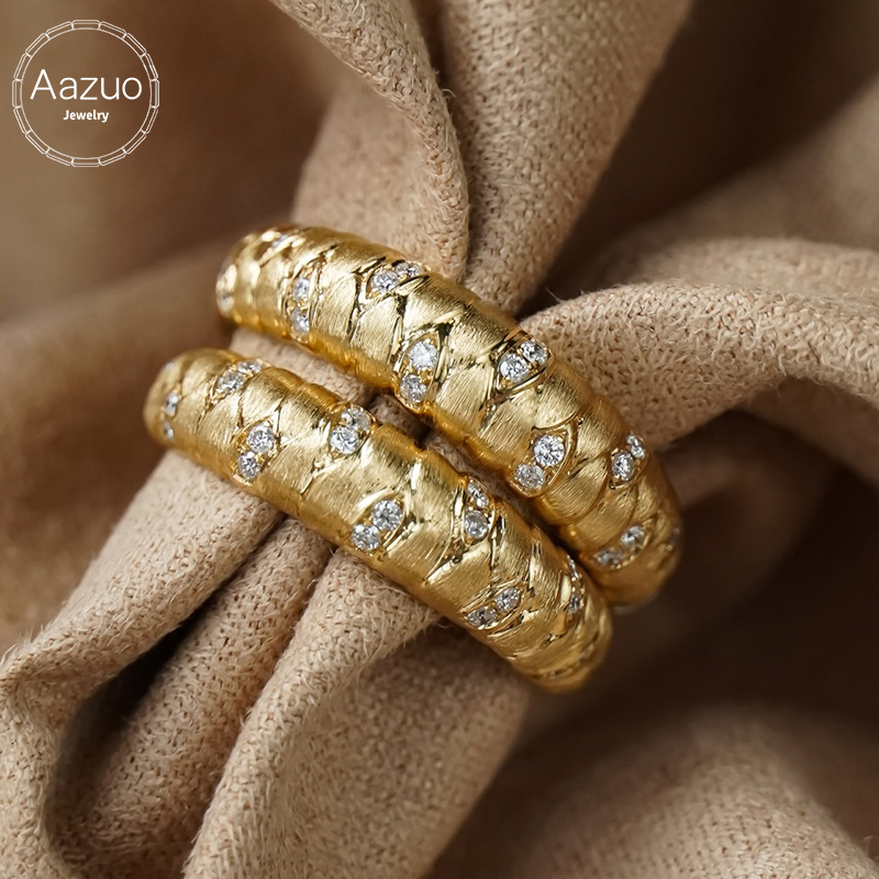 Aazuo Fine Jewelry Real 18K Ye - Vintage Fashion Rings For Women 리뷰 및 가격