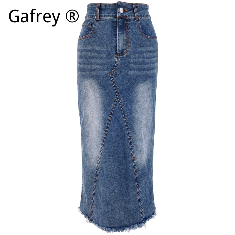 Women Denim Midi Skirt High Wa - Vintage Fashion Jeans 리뷰 및 가격