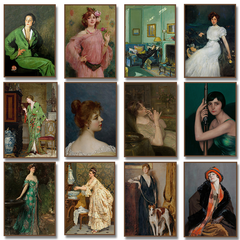 Renaissance Women Portrait Pos - Vintage Fashion Prints For Wall 리뷰 및 가격