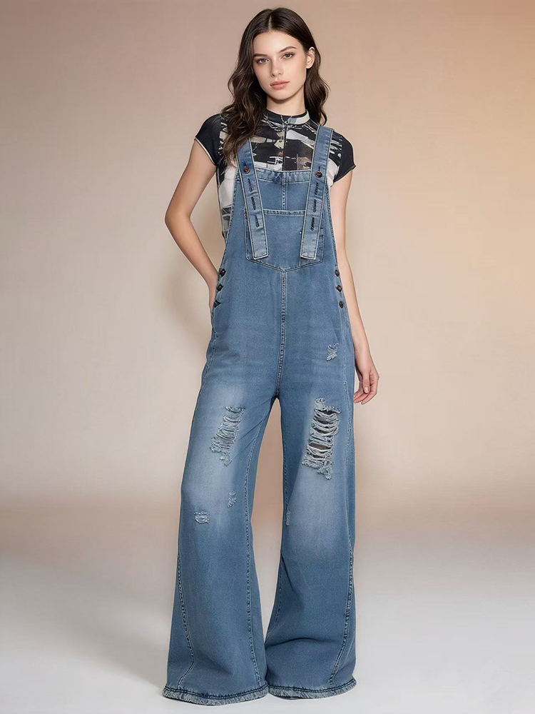 Fashion Retro Ripped Hole Deni - Vintage Fashion Jeans 리뷰 및 가격