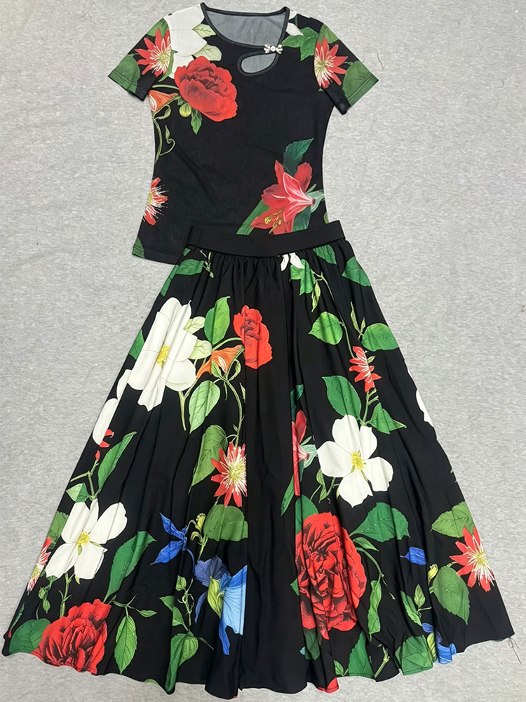 Retro summer new two-piece T-s - Vintage Fashion Ai 리뷰 및 가격