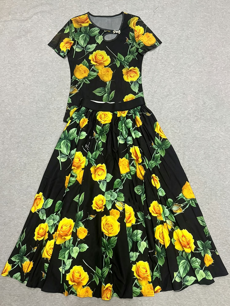 Retro summer new two-piece T-s - Vintage Fashion Ai 리뷰 및 가격
