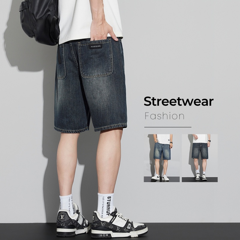 Men's Vintage Denim Shorts Sum - Vintage Fashion Jeans 리뷰 및 가격
