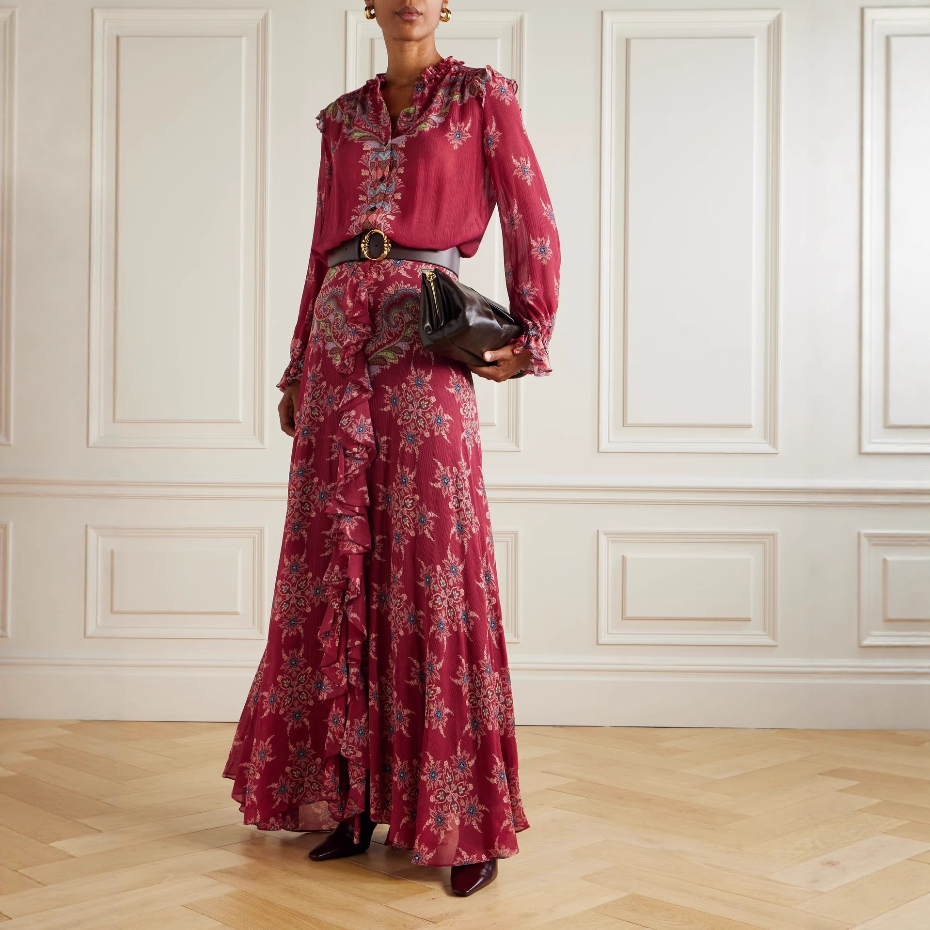 Elegant Silk Chiffon Blouse An - Vintage Fashion Outfit 리뷰 및 가격