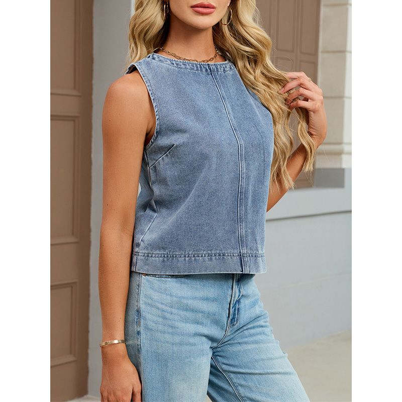 Benuynffy Casual Round Neck De - Vintage Fashion Jeans 리뷰 및 가격
