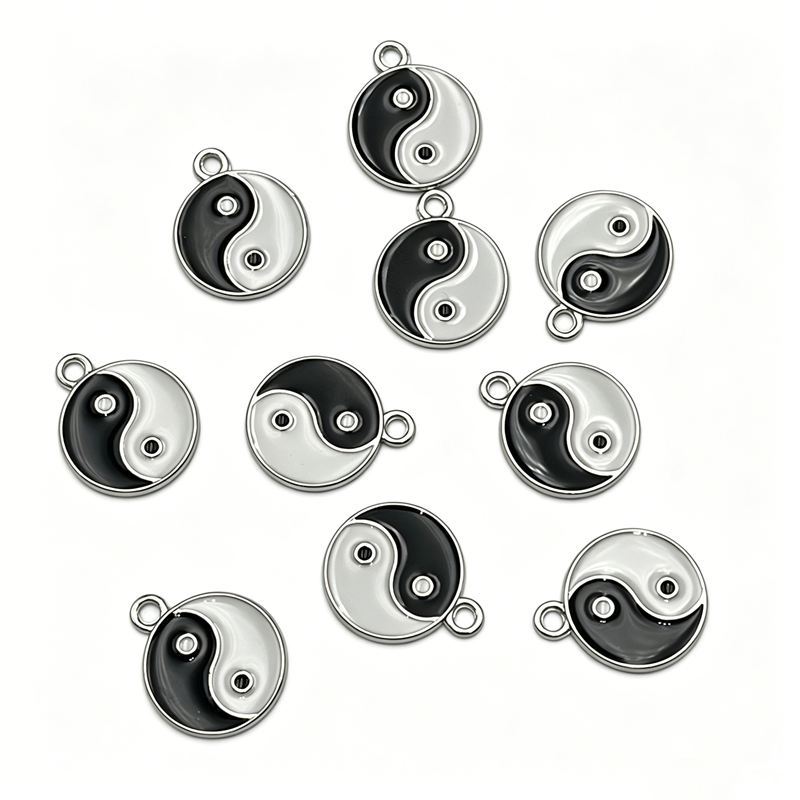 10/20pcs Alloy Tai Chi Charms  - Vintage Fashion Words 리뷰 및 가격