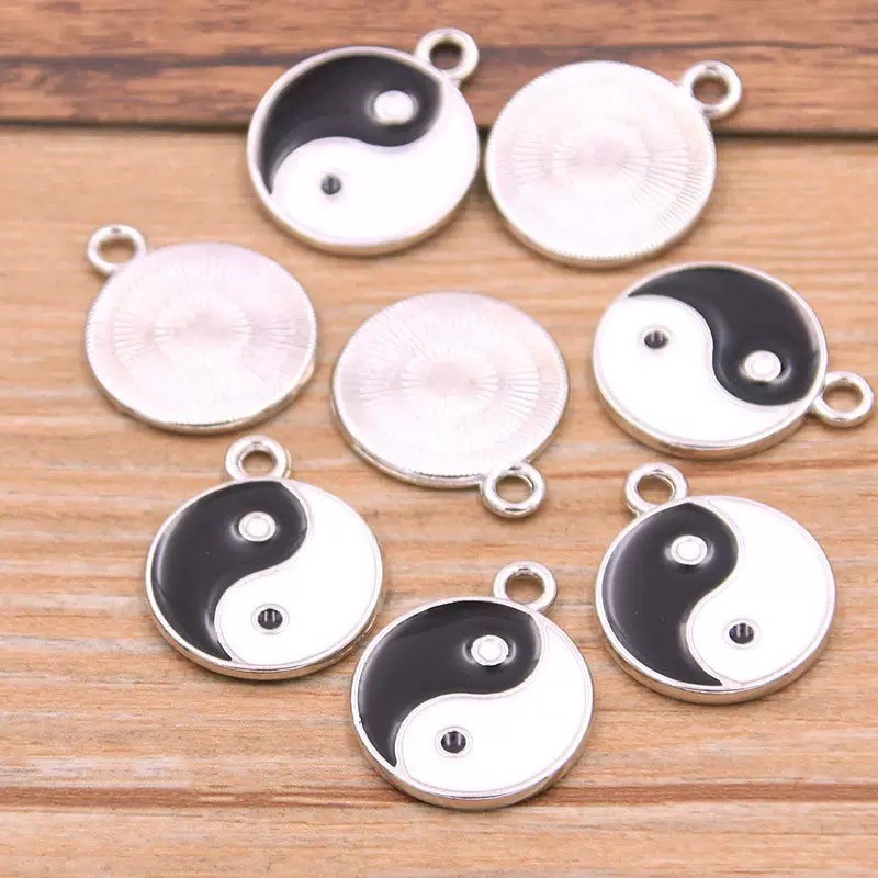 10/20pcs Alloy Tai Chi Charms  - Vintage Fashion Words 리뷰 및 가격