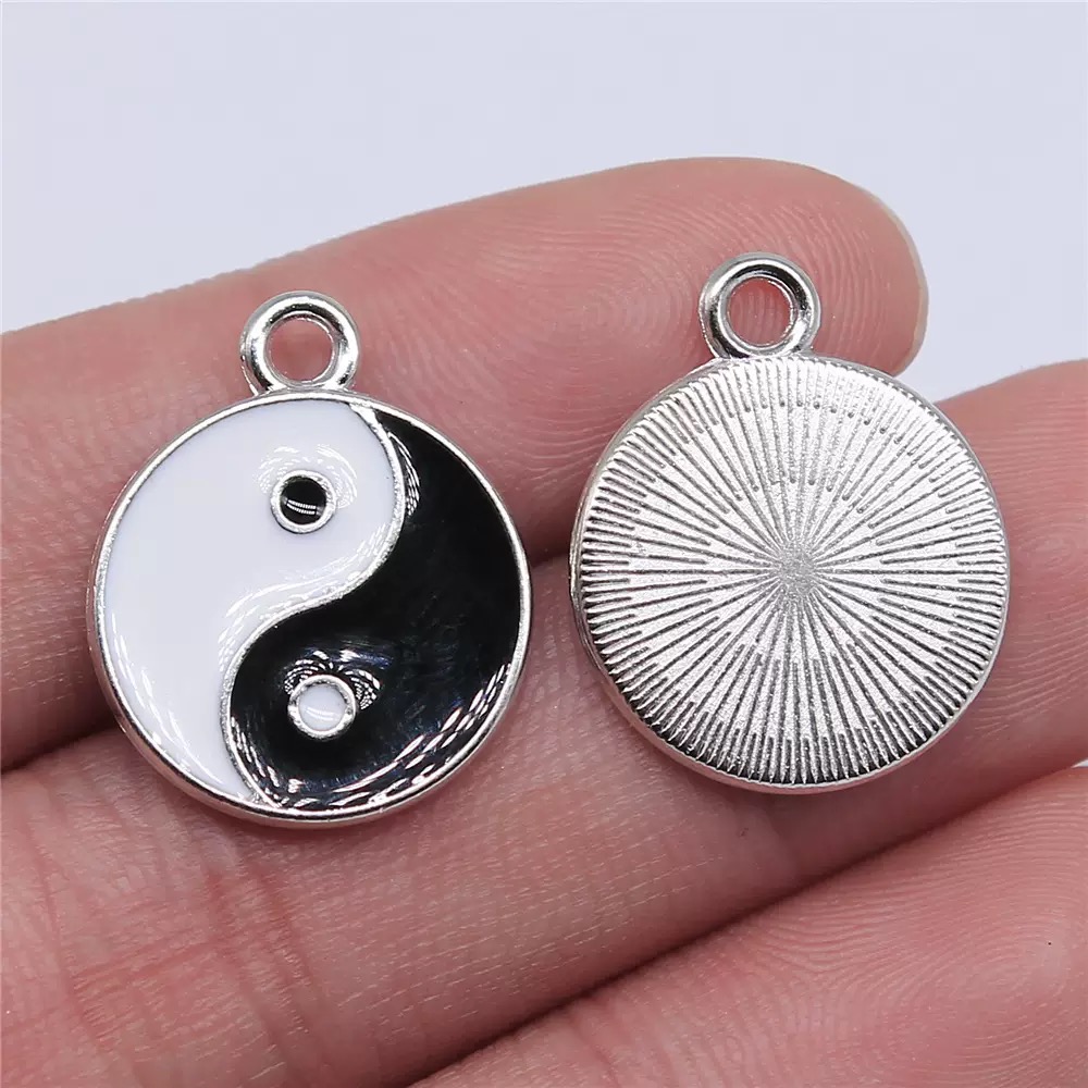 10/20pcs Alloy Tai Chi Charms  - Vintage Fashion Words 리뷰 및 가격