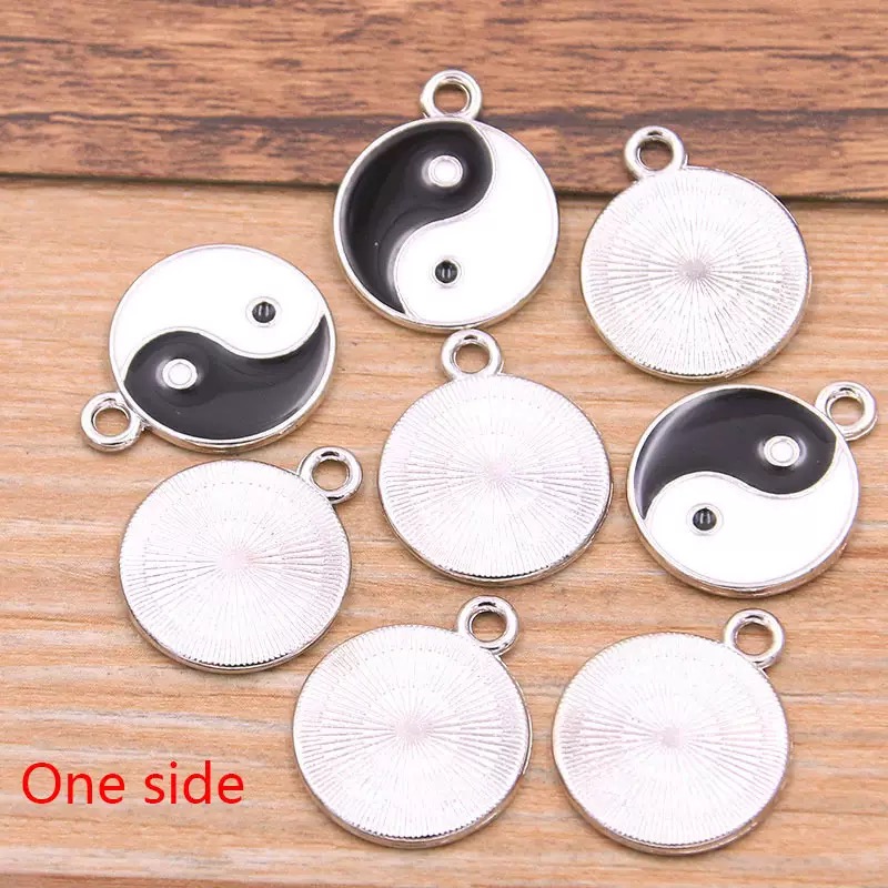 10/20pcs Alloy Tai Chi Charms  - Vintage Fashion Words 리뷰 및 가격