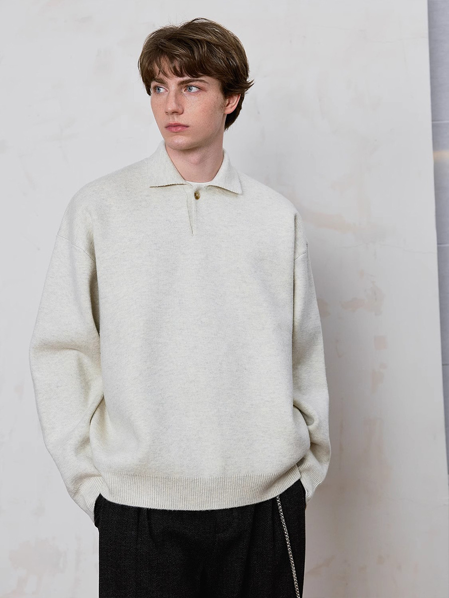 Fur Collar Pullovers Cashmere  - Vintage Urban Fashion 리뷰 및 가격