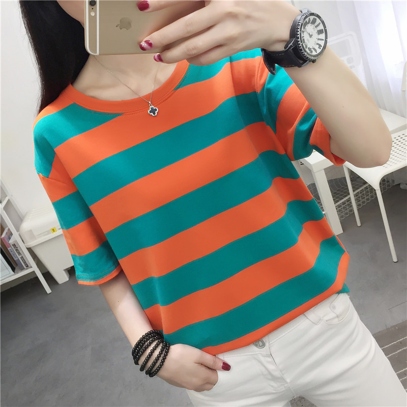 Trendy Striped Loose Fit Short - Vintage Fashion Influencers 리뷰 및 가격