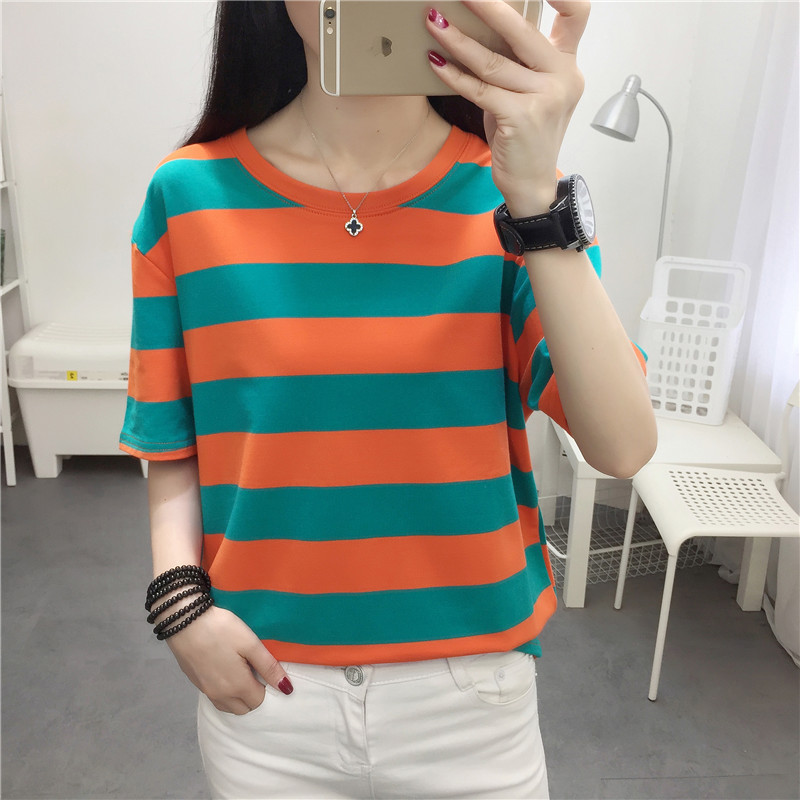 Trendy Striped Loose Fit Short - Vintage Fashion Influencers 리뷰 및 가격