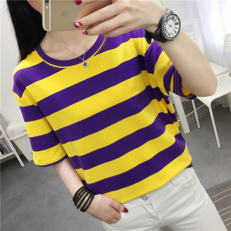 Trendy Striped Loose Fit Short - Vintage Fashion Influencers 리뷰 및 가격