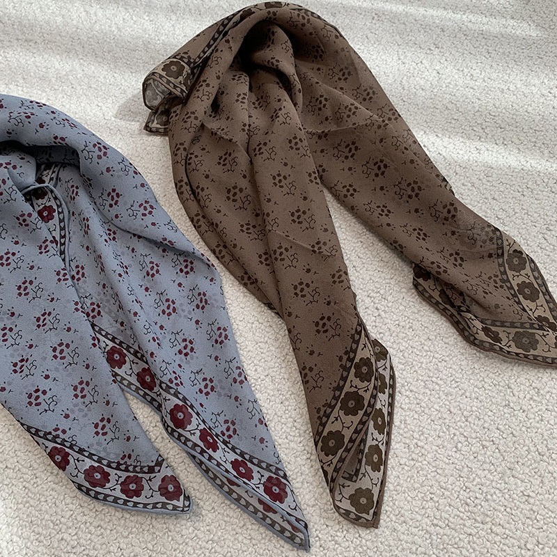 100% Silk Bandana Scarf Necker - Vintage Fashion Rings For Women 리뷰 및 가격