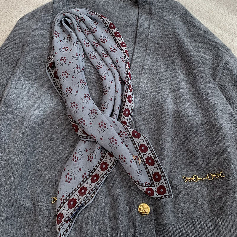 100% Silk Bandana Scarf Necker - Vintage Fashion Rings For Women 리뷰 및 가격
