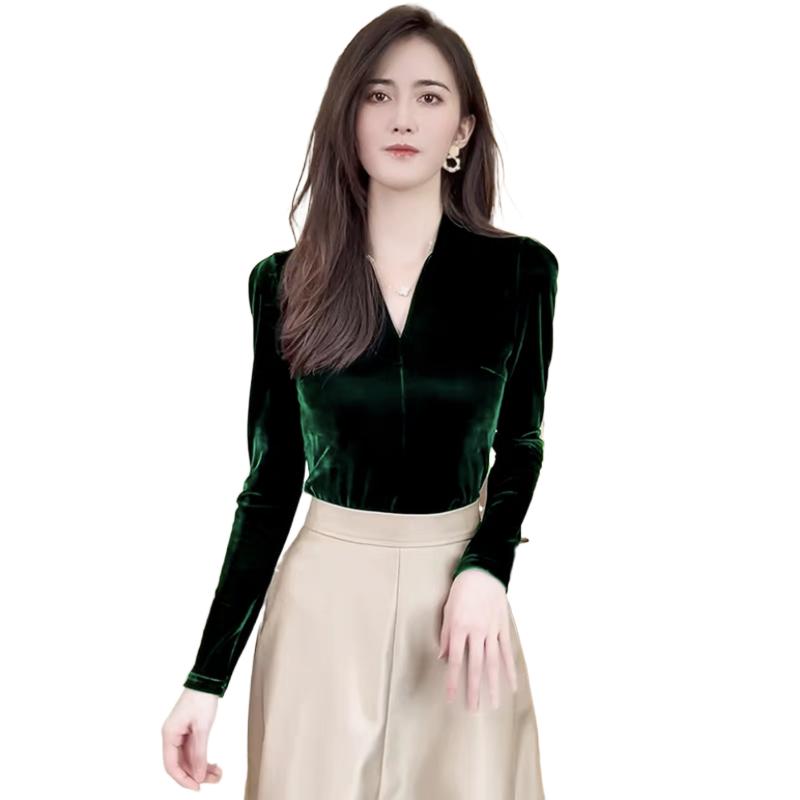 Fashion elegant V-neck long sl - Vintage Fashion Plus Size 리뷰 및 가격