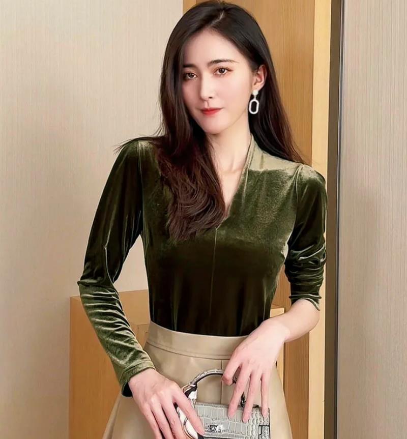 Fashion elegant V-neck long sl - Vintage Fashion Plus Size 리뷰 및 가격