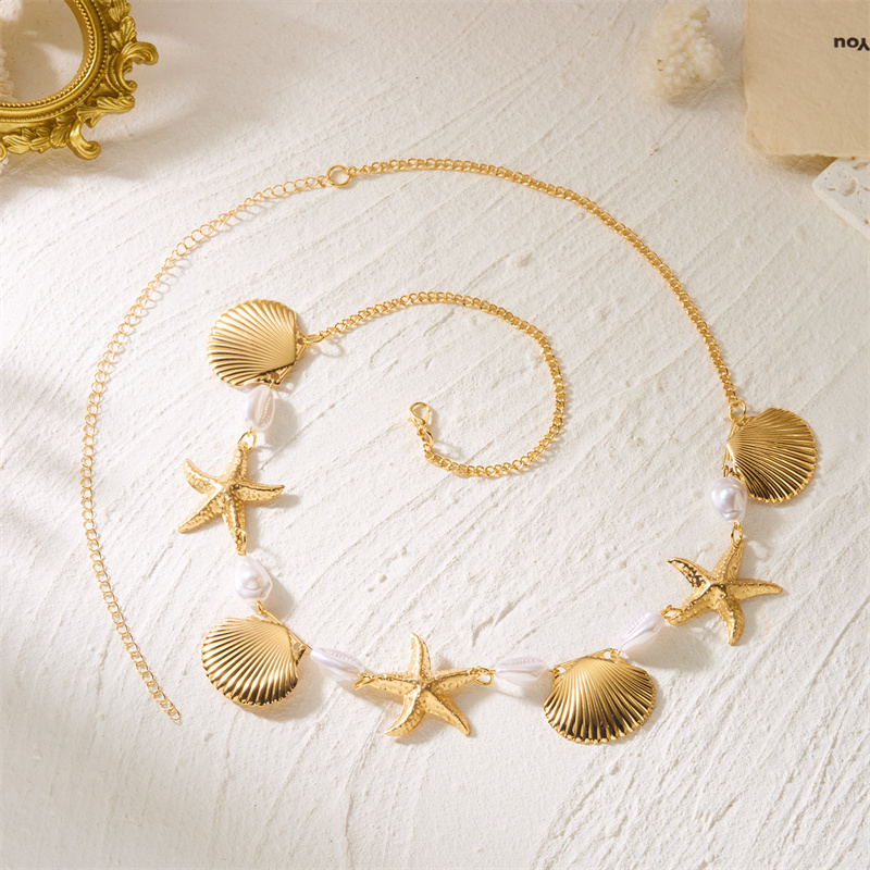 Summer Beach Star Shell Waist  - Vintage Fashion Ai 리뷰 및 가격