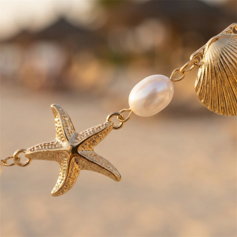 Summer Beach Star Shell Waist  - Vintage Fashion Ai 리뷰 및 가격