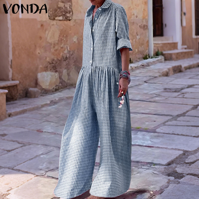 Plus Size 5XL VONDA Vintage Ju - Vintage Fashion Plus Size 리뷰 및 가격